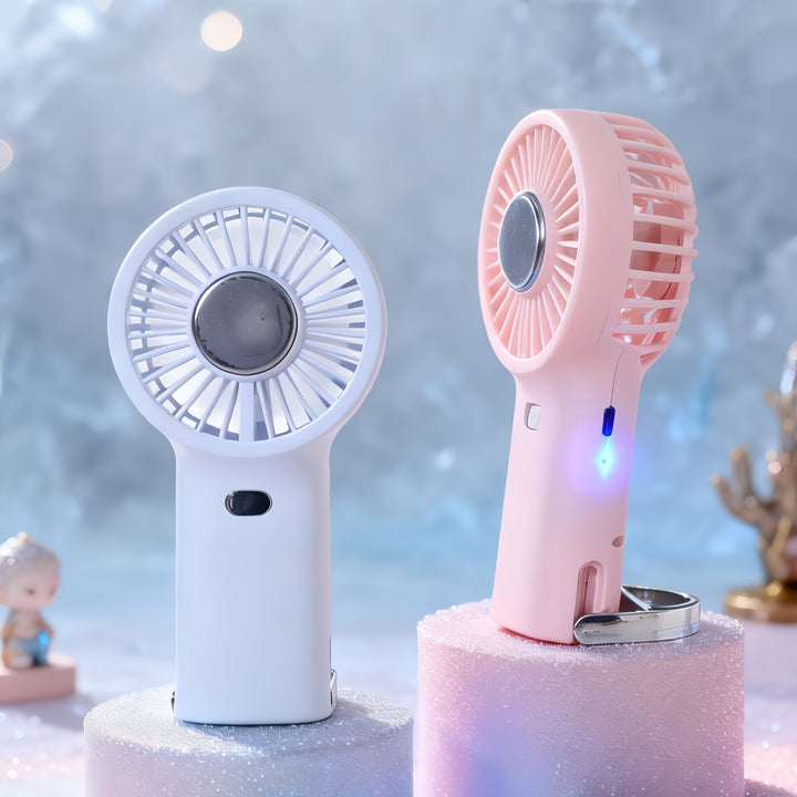 Women Portable Hand Fan with USB Charging Function Bowlift