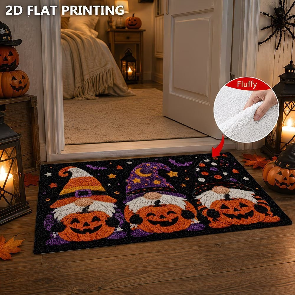 Autumn-Themed Plush Decorative Mat Bowlift