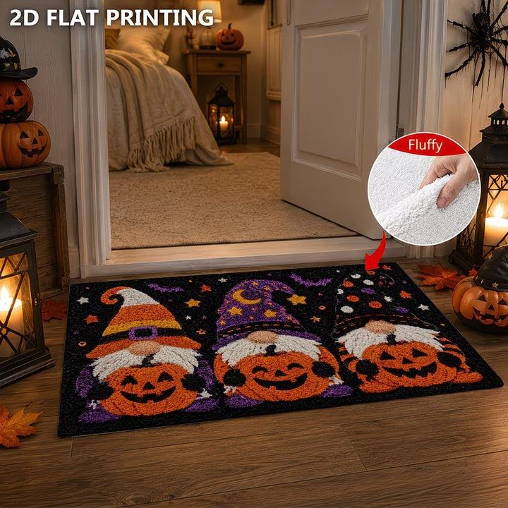 Autumn-Themed Plush Decorative Mat Bowlift