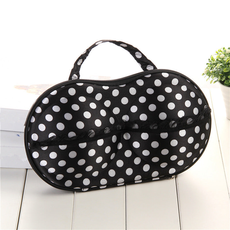 Stylish Dot Patterned Makeup Organizer Bowlift