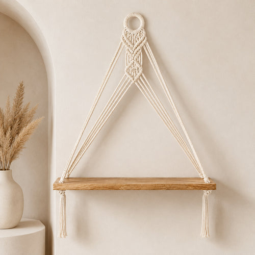 Macrame Wall Shelf Bowlift