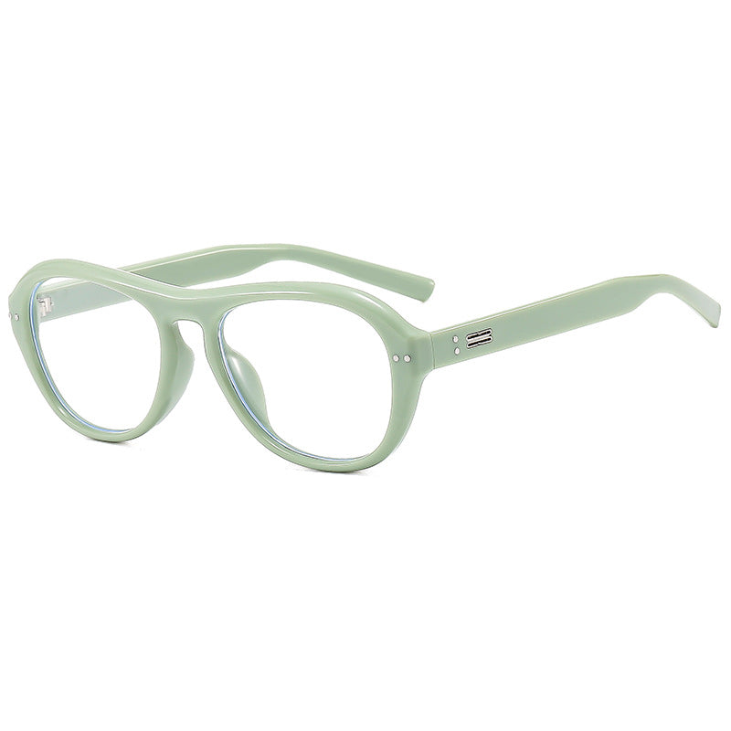 Women's fashionable glasses with fashionable elongated frame and high-quality plastic bowlift