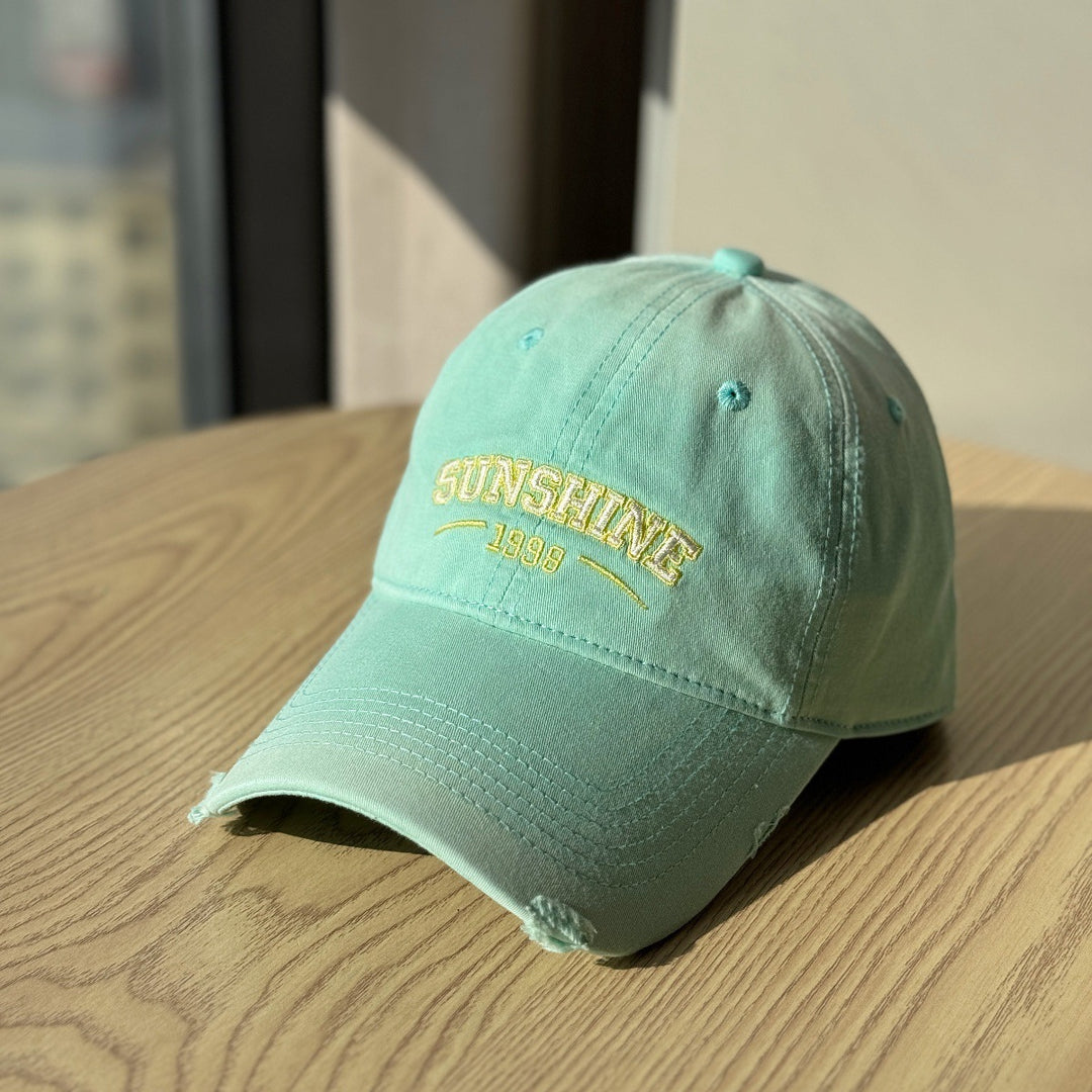 Women's Casual Distressed Baseball Cap Bowlift