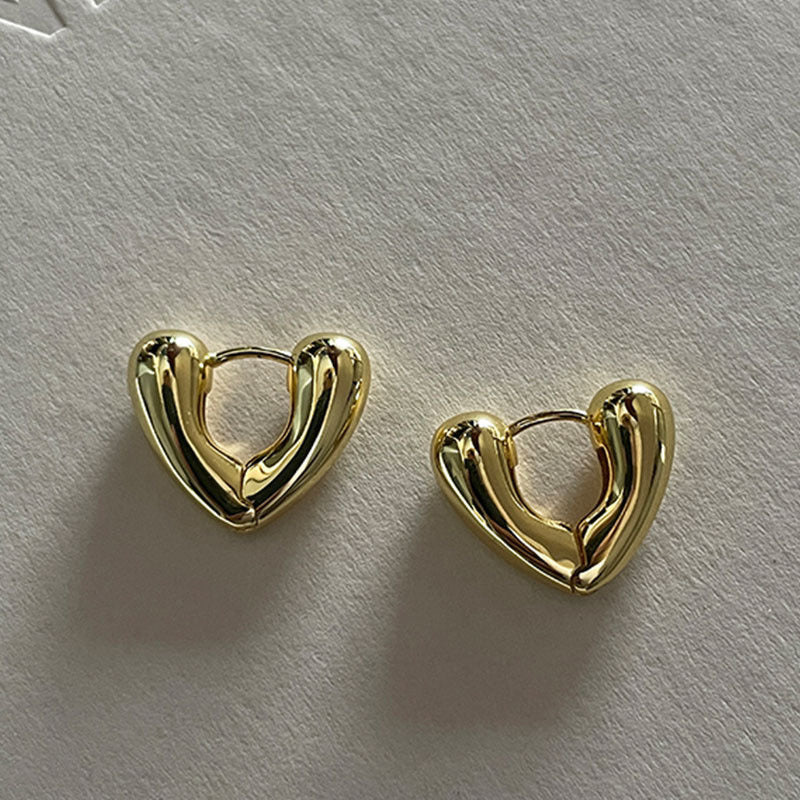 Heart-shaped earrings Bowlift