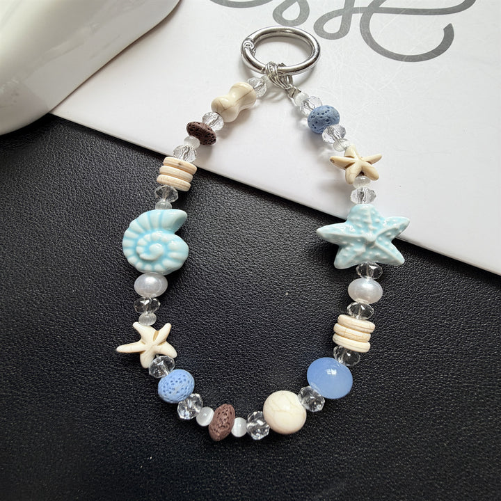 Beach-Themed Beaded Keychain Bowlift