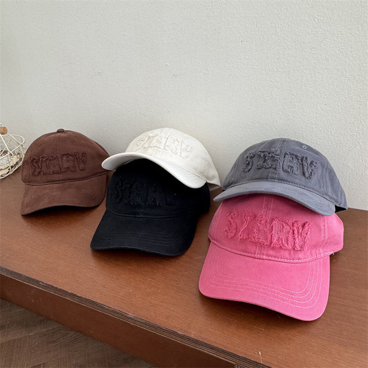 Women's Casual Distressed Baseball Cap Bowlift