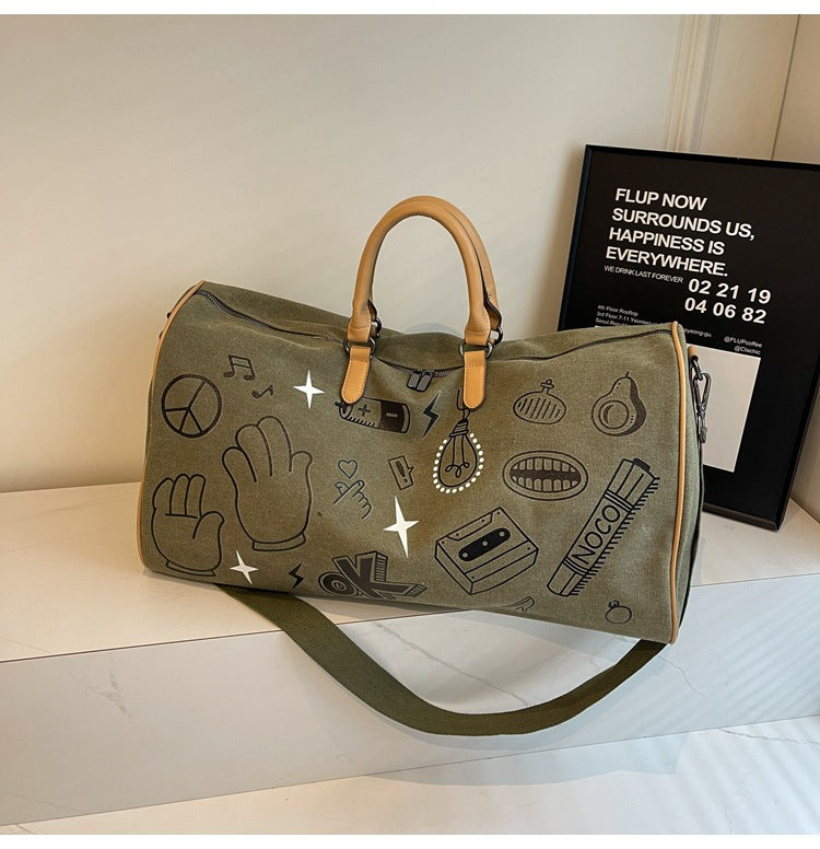 Fun Patterned Weekender Duffle Bag Bowlift
