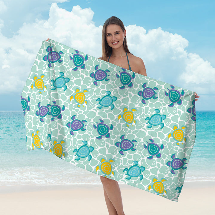 Beach towel with maritime star design Bowlift