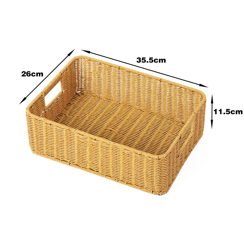 Home Storage Wicker Basket Bowlift