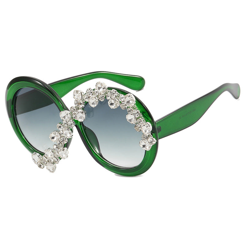 Ladies Glamorous Sunglasses with Rhinestone Applications Bowlift