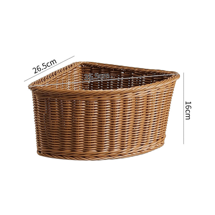 Corner Woven Storage Basket Bowlift