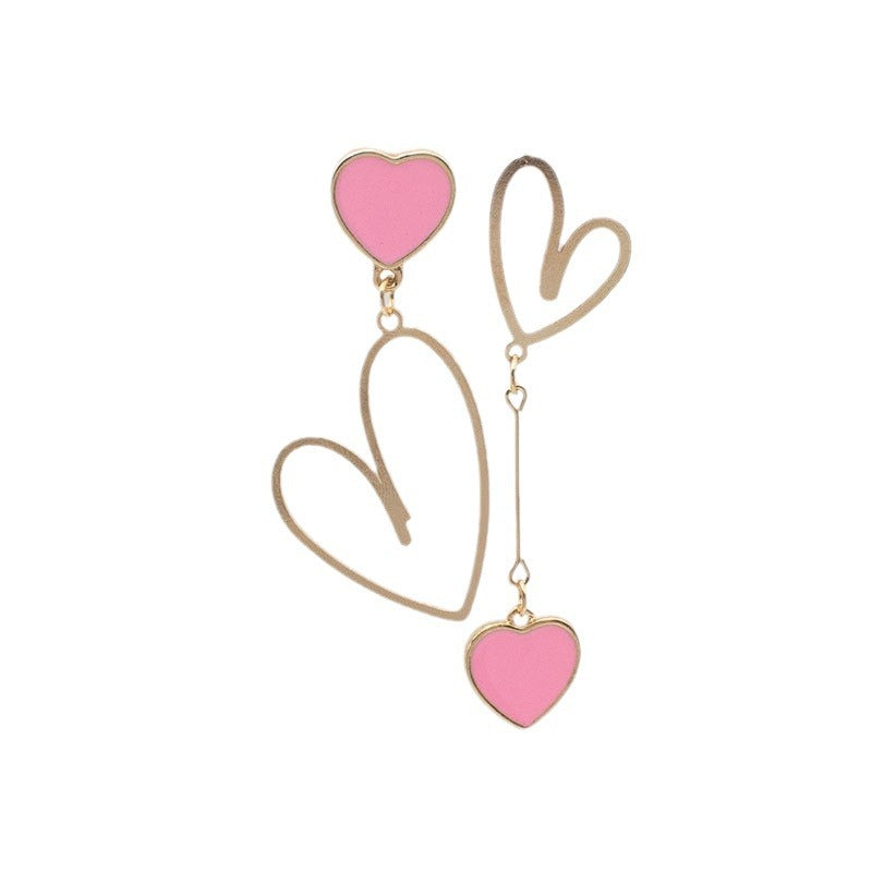 Heart-Shaped Dangle Earrings Bowlift