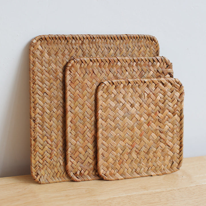 Artisan Woven Serving Tray Bowlift
