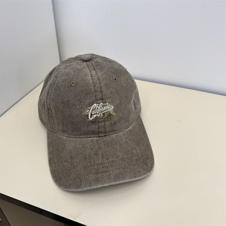 Women's Casual Vintage Embroidered Cap Bowlift