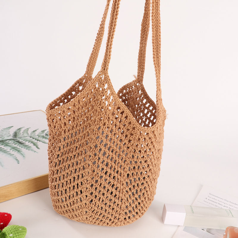 Handwoven jute tote Bowlift