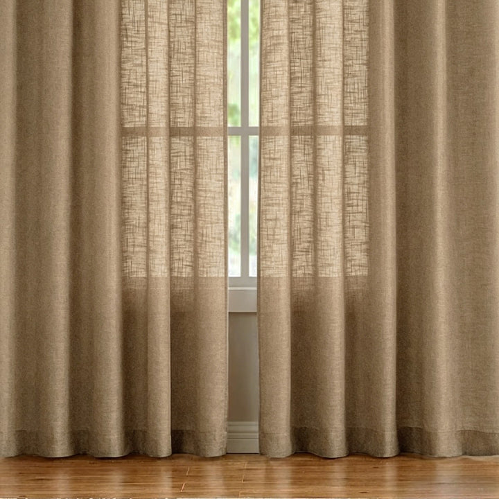 Sheer Linen Window Curtains Bowlift