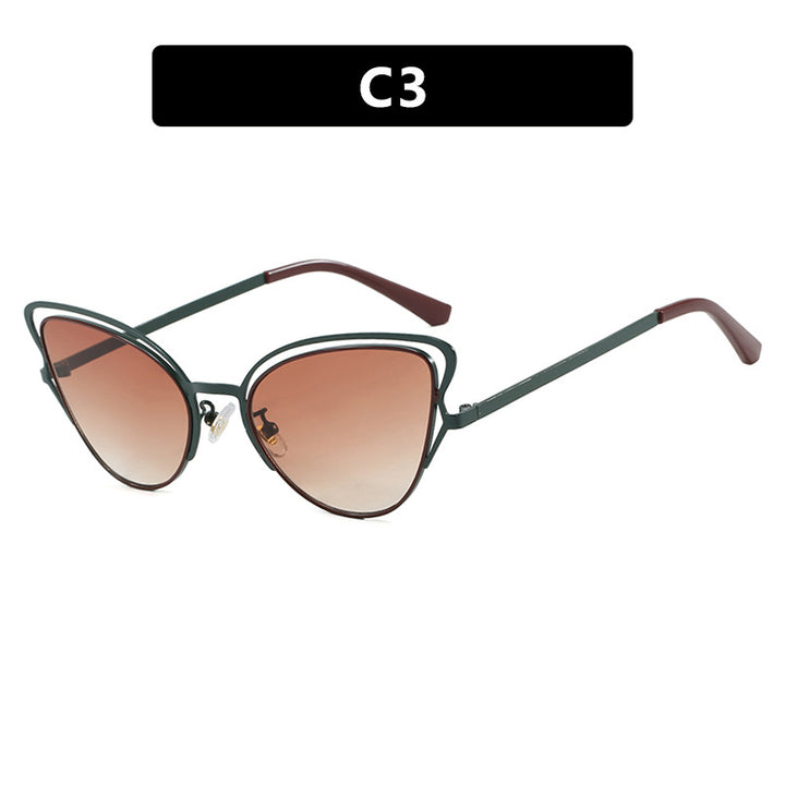 Women's Cat-Eye Glasses with Elegant Metal Frame and Comfortable Fit Bowlift