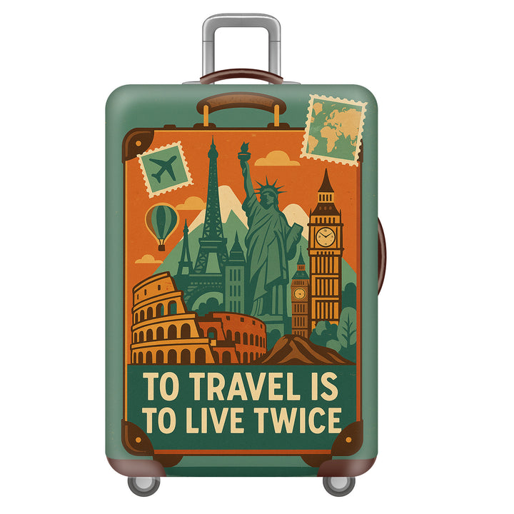 Unisex hard-shell suitcase with impressive Colosseum motif Bowlift
