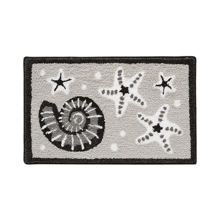 Coastal-Themed Bath Mat Bowlift