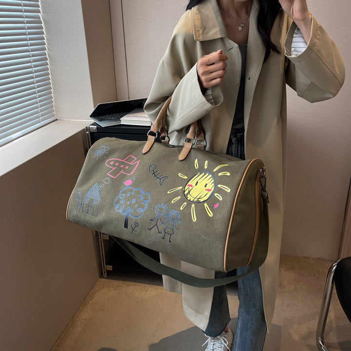 Canvas Art Travel Duffle Bag Bowlift