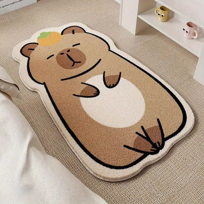 Cute Animal-Themed Bath Mat Bowlift