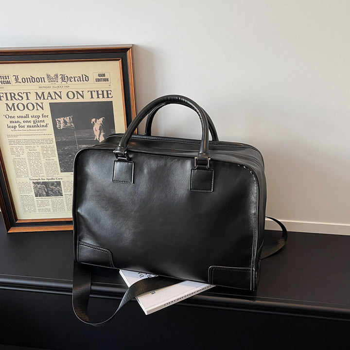 Professional Leather Briefcase Bowlift