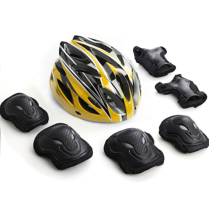 Multi-Protection Cycling Helmet and Pad Set Bowlift