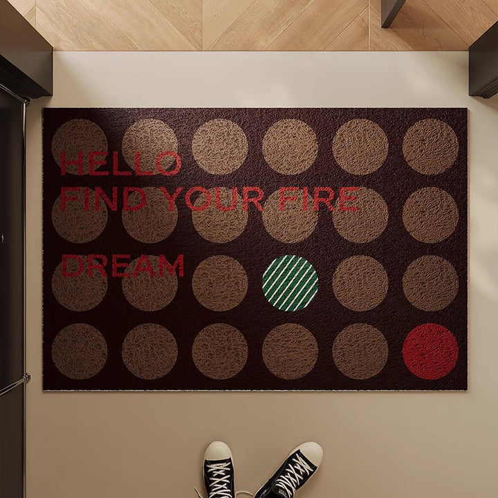 Welcome Message Indoor Doormat Bowlift
