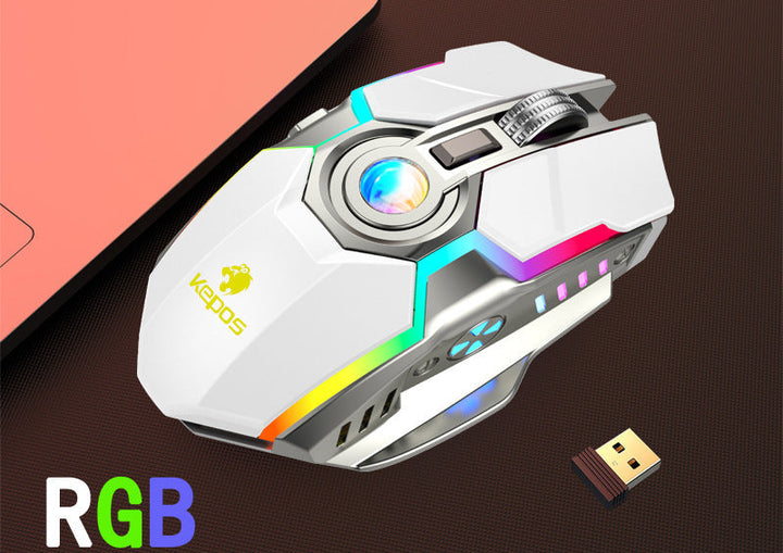 RGB Wireless Gaming Mouse with Customizable LED Lighting Bowlift