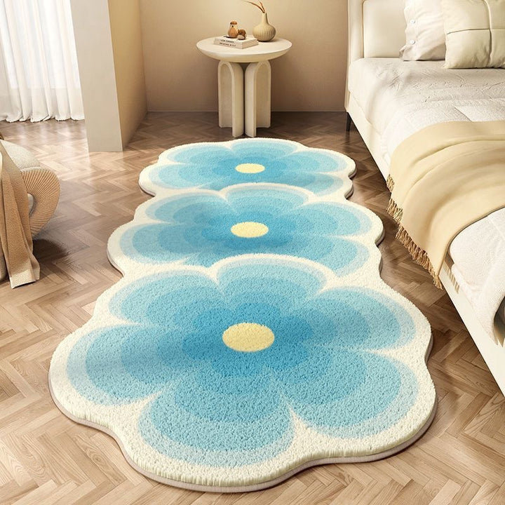 Flower Patterned Area Rug Bowlift