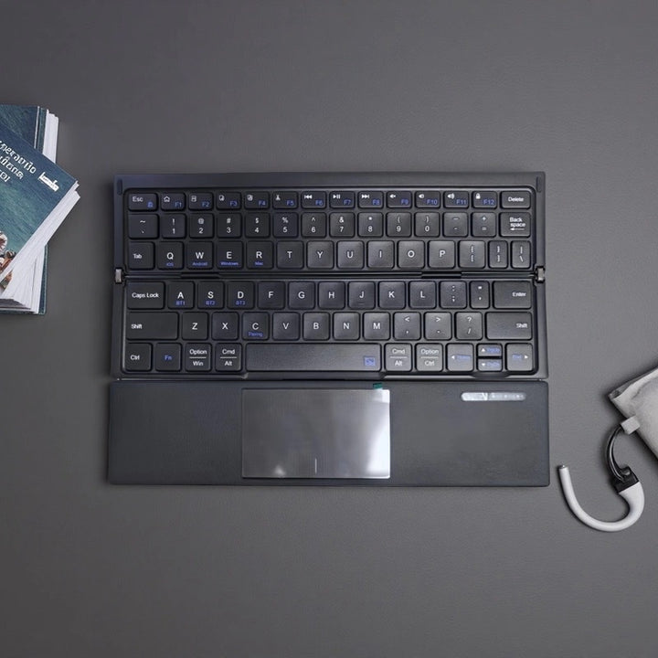 Compact Wireless Keyboard with Touchpad Bowlift