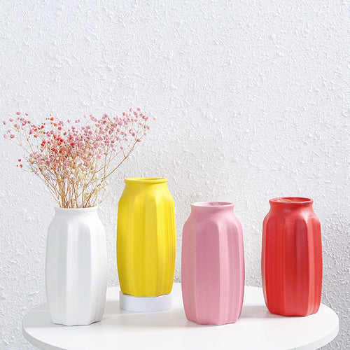 Textured Ceramic Floral Vase Bowlift