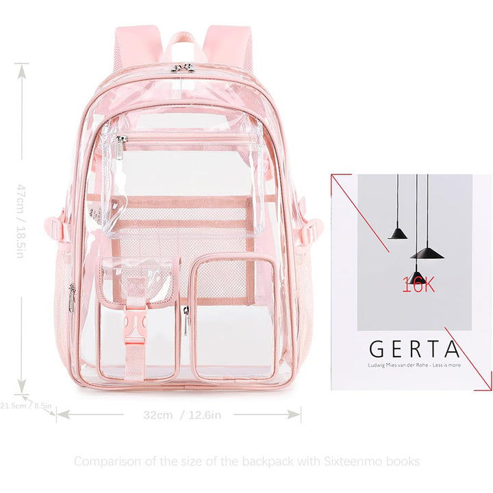 Transparent Multifunctional School Backpack Bowlift