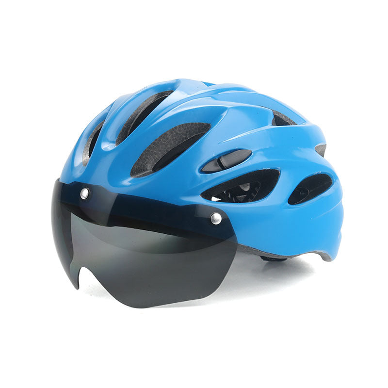 Cycling Helmet with Built-in Visor Bowlift