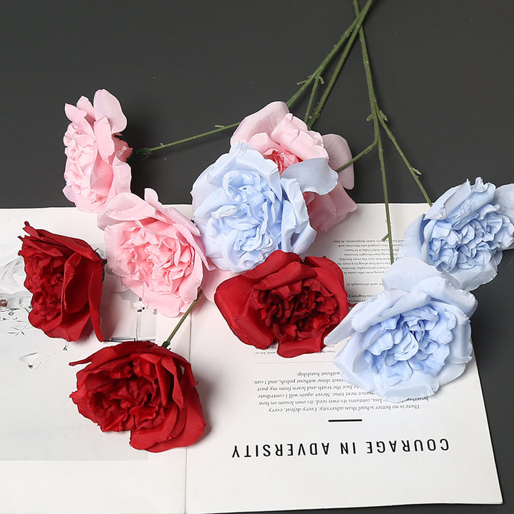 Elegant Faux Peony Stem for Home Decor Display