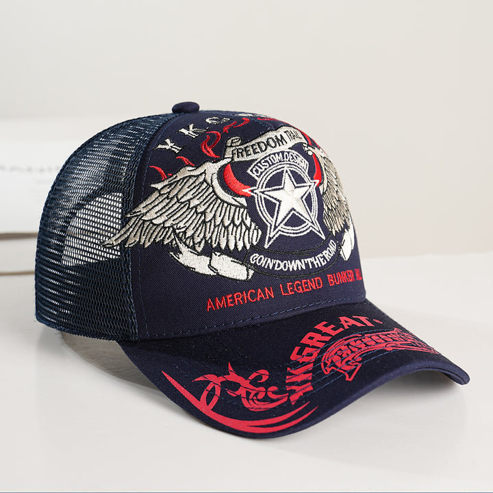 Unisex Trucker Cap with graphic design and breathable mesh Bowlift