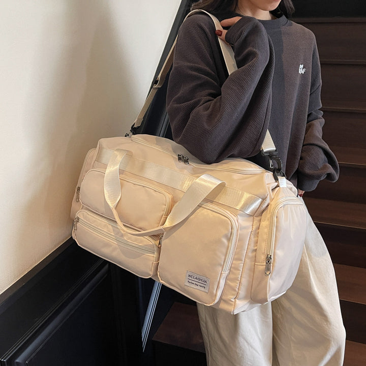 Multifunctional Travel Bag with Slanted Compartments Bowlift