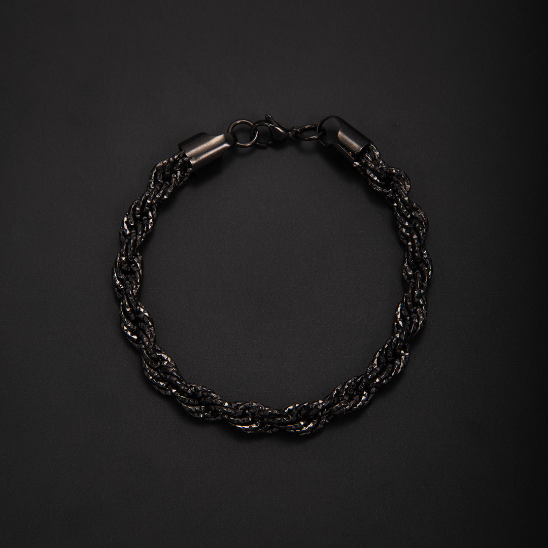 Braided Gold Statement Bracelet Bowlift