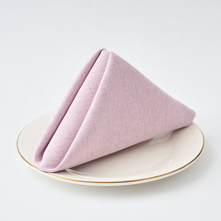 Premium Textured Linen-Blend Dinner Napkin With Hotel-Style Hem