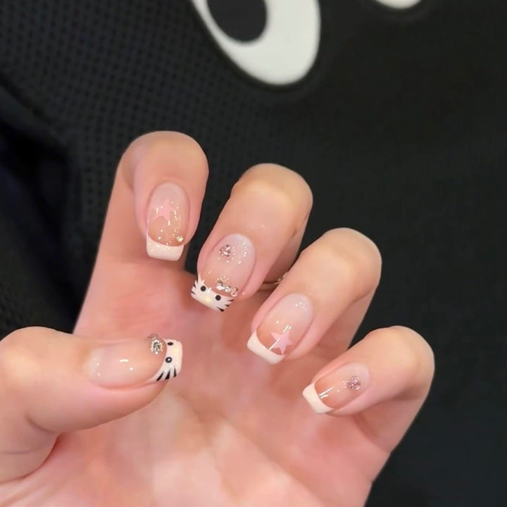 Artificial nails with Creative Animal Designs Bowlift