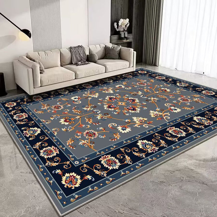 Vintage Floral Patterned Area Rug Bowlift