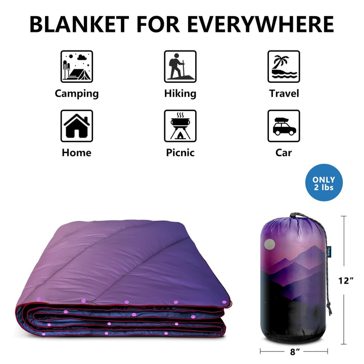 Unisex Travel Blanket with Thermal Insulating Filling Bowlift