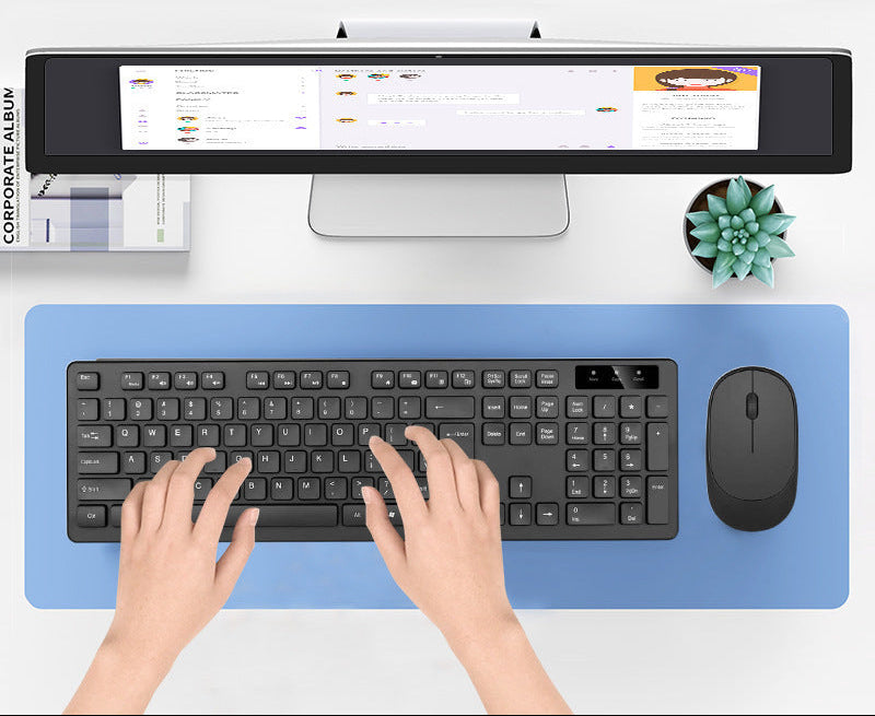 Wireless Slim-Profile Keyboard and Mouse Set Bowlift