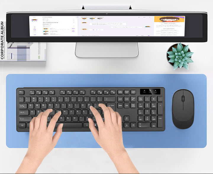 Wireless Slim-Profile Keyboard and Mouse Set Bowlift
