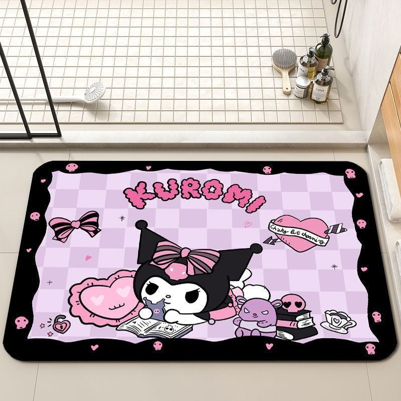 Playful Cartoon-Themed Bath Mat Bowlift
