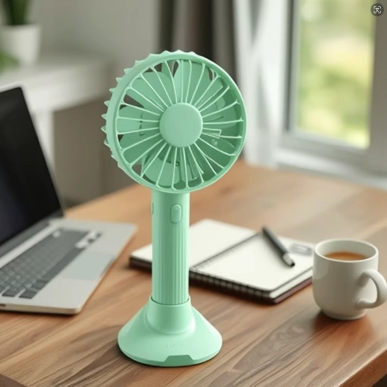 Portable table fan with USB charging and flexible adjustable tilt angle Bowlift