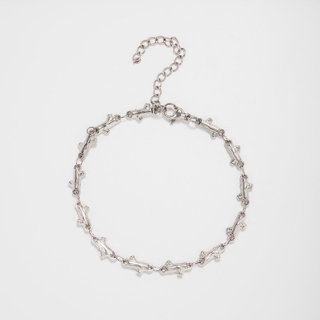 Intricate Textured Chain Bracelet Bowlift