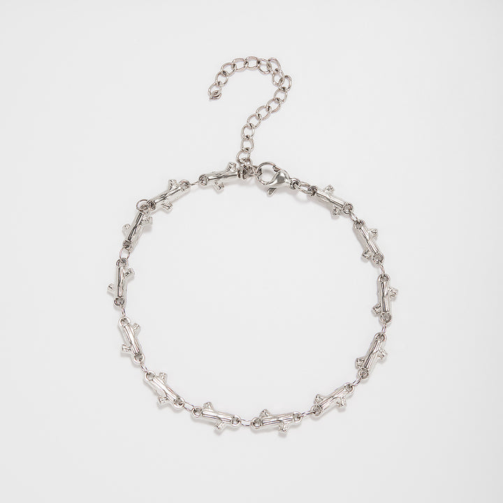Intricate Textured Chain Bracelet Bowlift