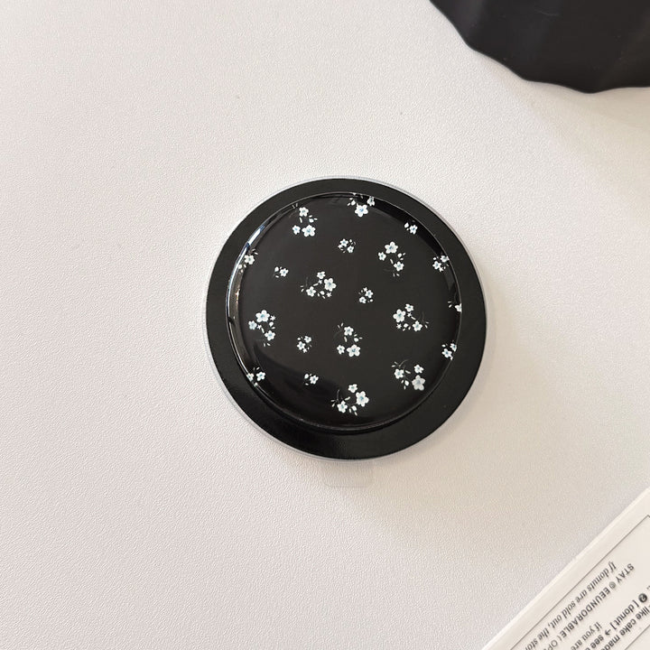 Decorative ceramic coaster with floral design Bowlift
