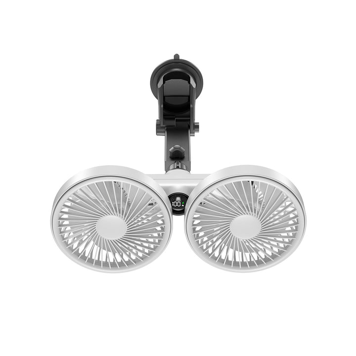 Dual-Head Adjustable Ceiling Fan Bowlift